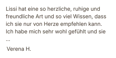 Google Bewertung Lissi Trageberatung